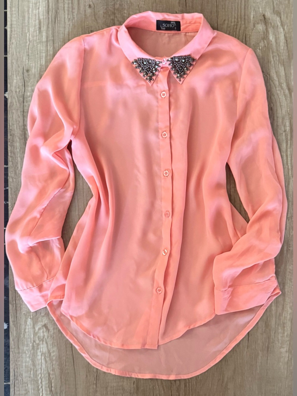 Soho Beaded Collar Top